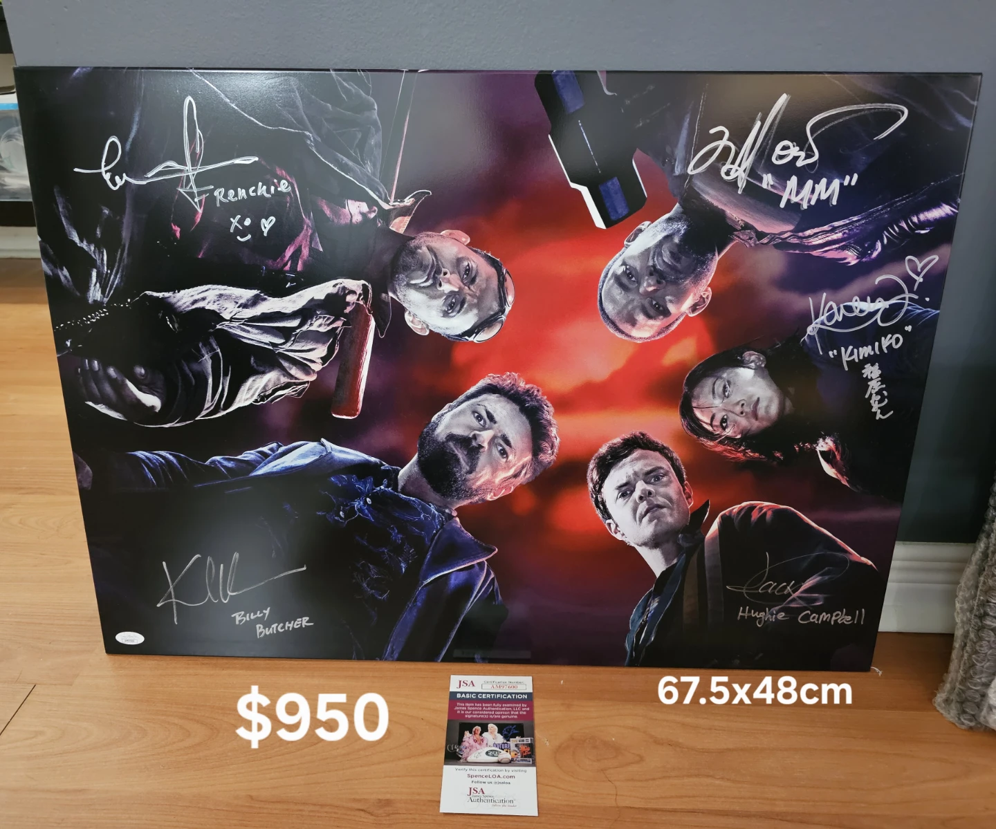 Displate The Boys Autographed Metal Poster