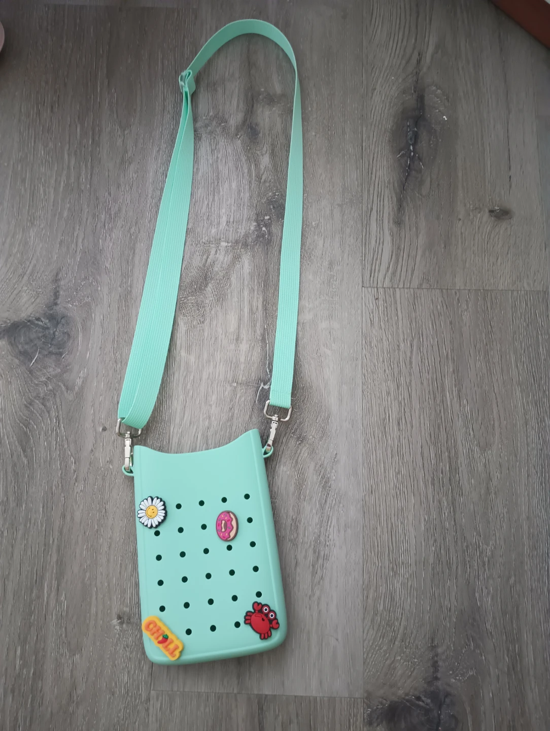 Mint Green Phone Pouch Bag with Charms - photo 3