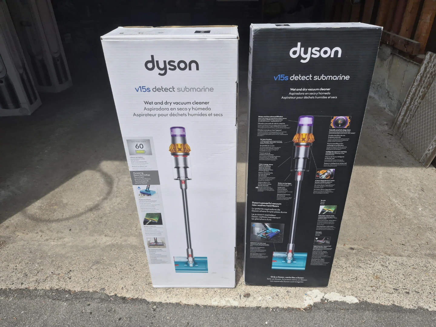 NEW Dyson V15s Detect Submarine wet/dry vacuum