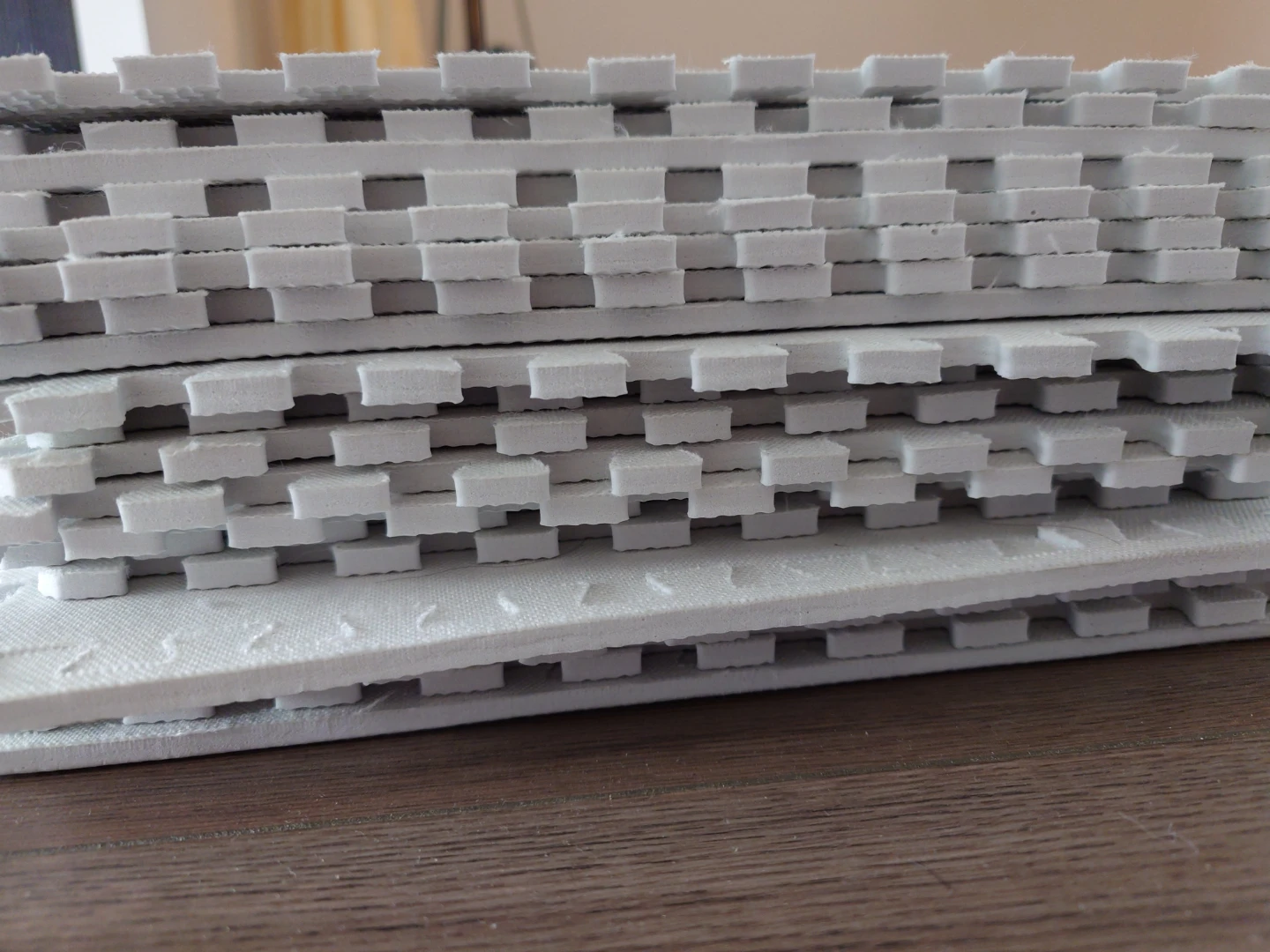 White Foam Interlocking Floor Mats × 20 - photo 3