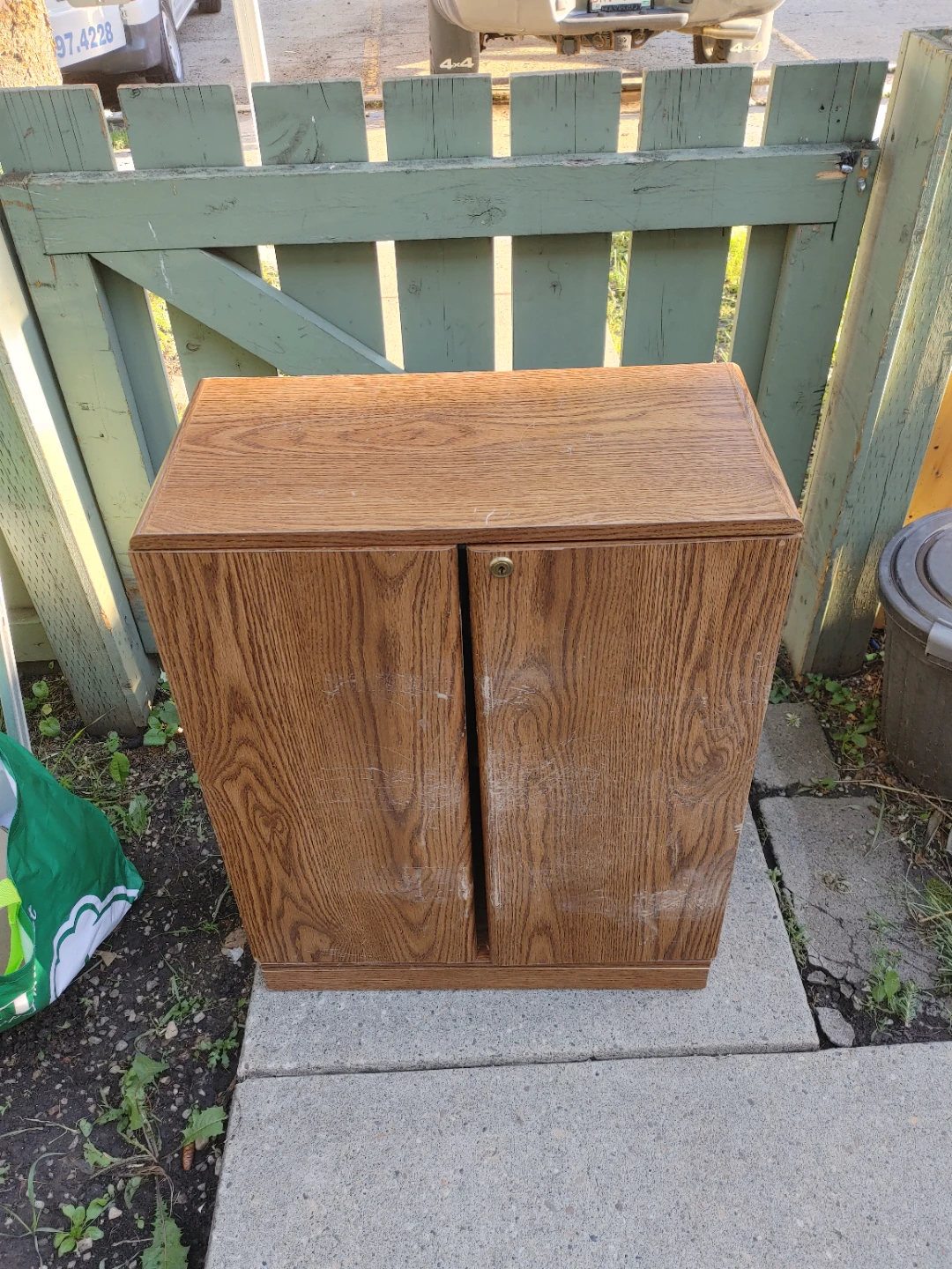 Wooden Cabinet with Shelves
