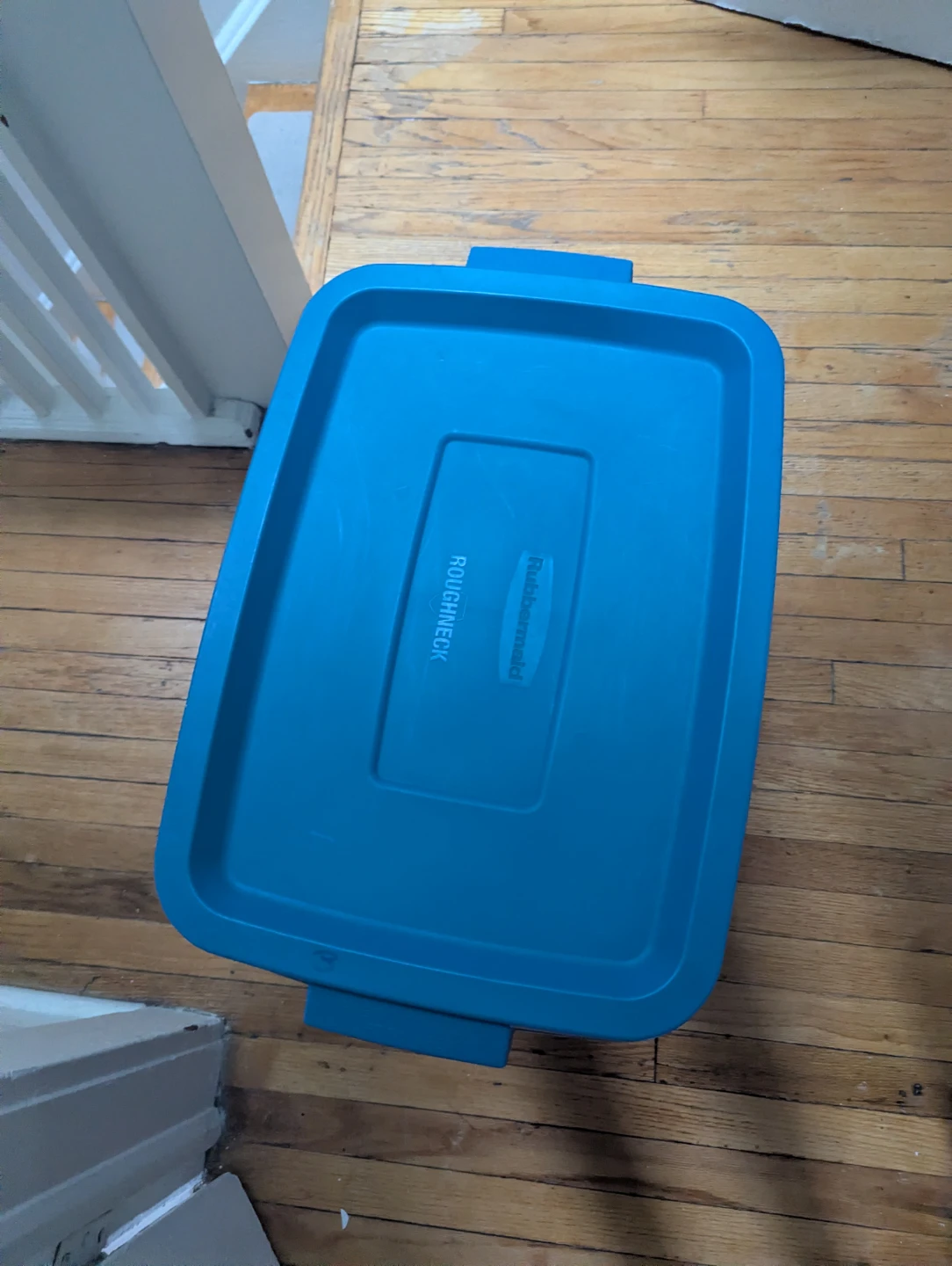 Blue Storage Bin with Lid - photo 4