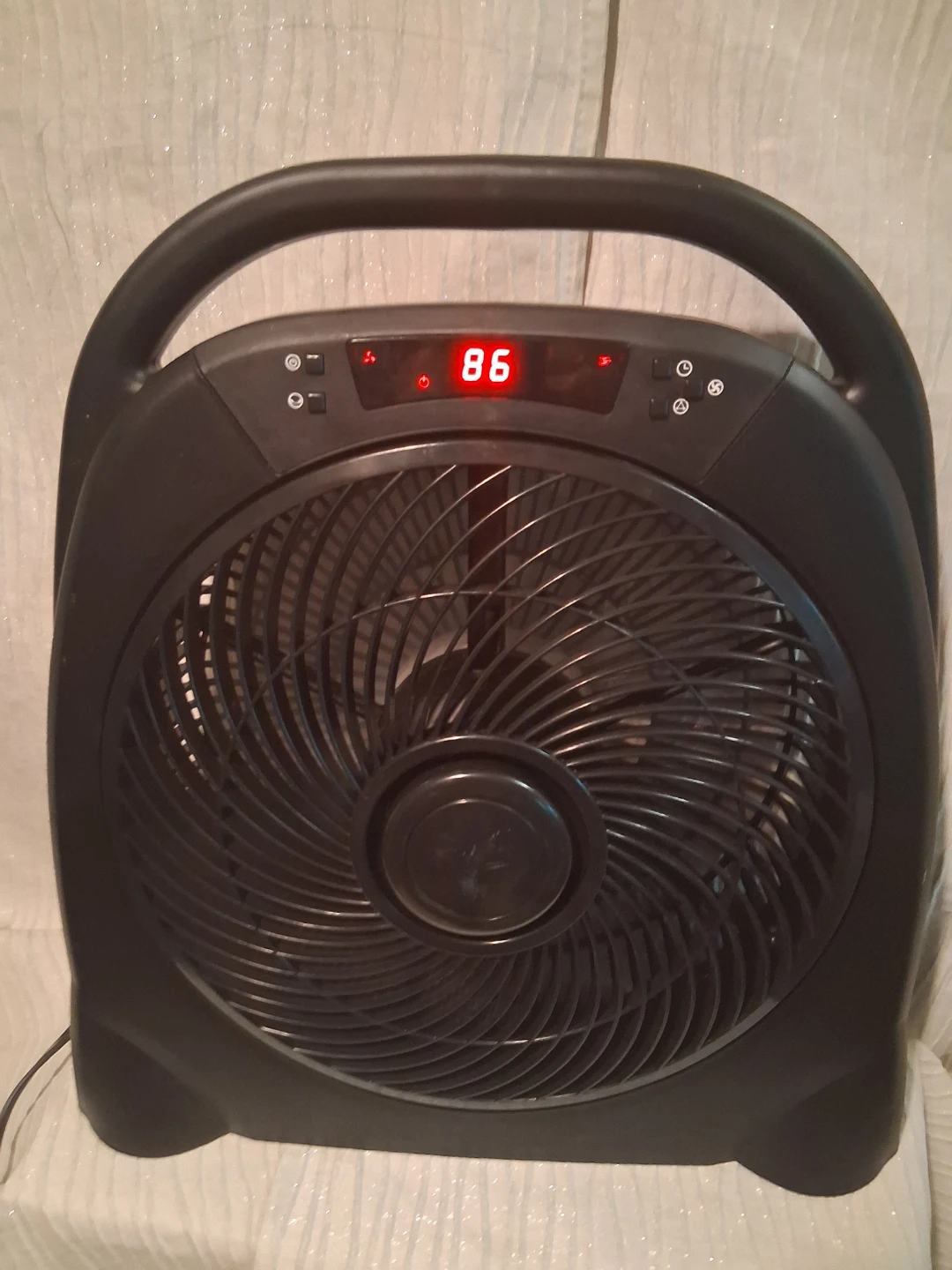 Black Box Fan with Digital Display