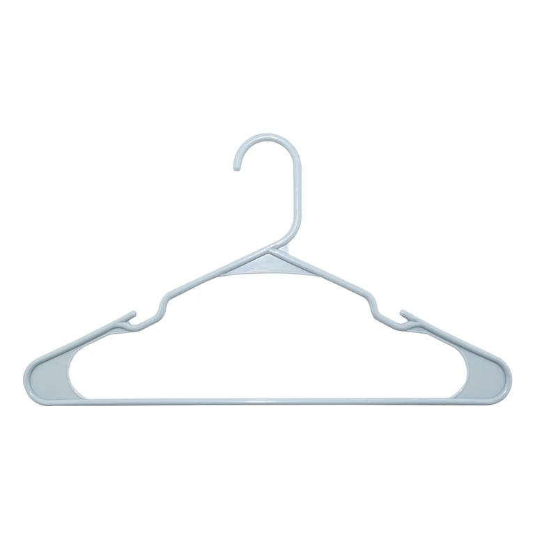 Set of 32-- White plastic hangers