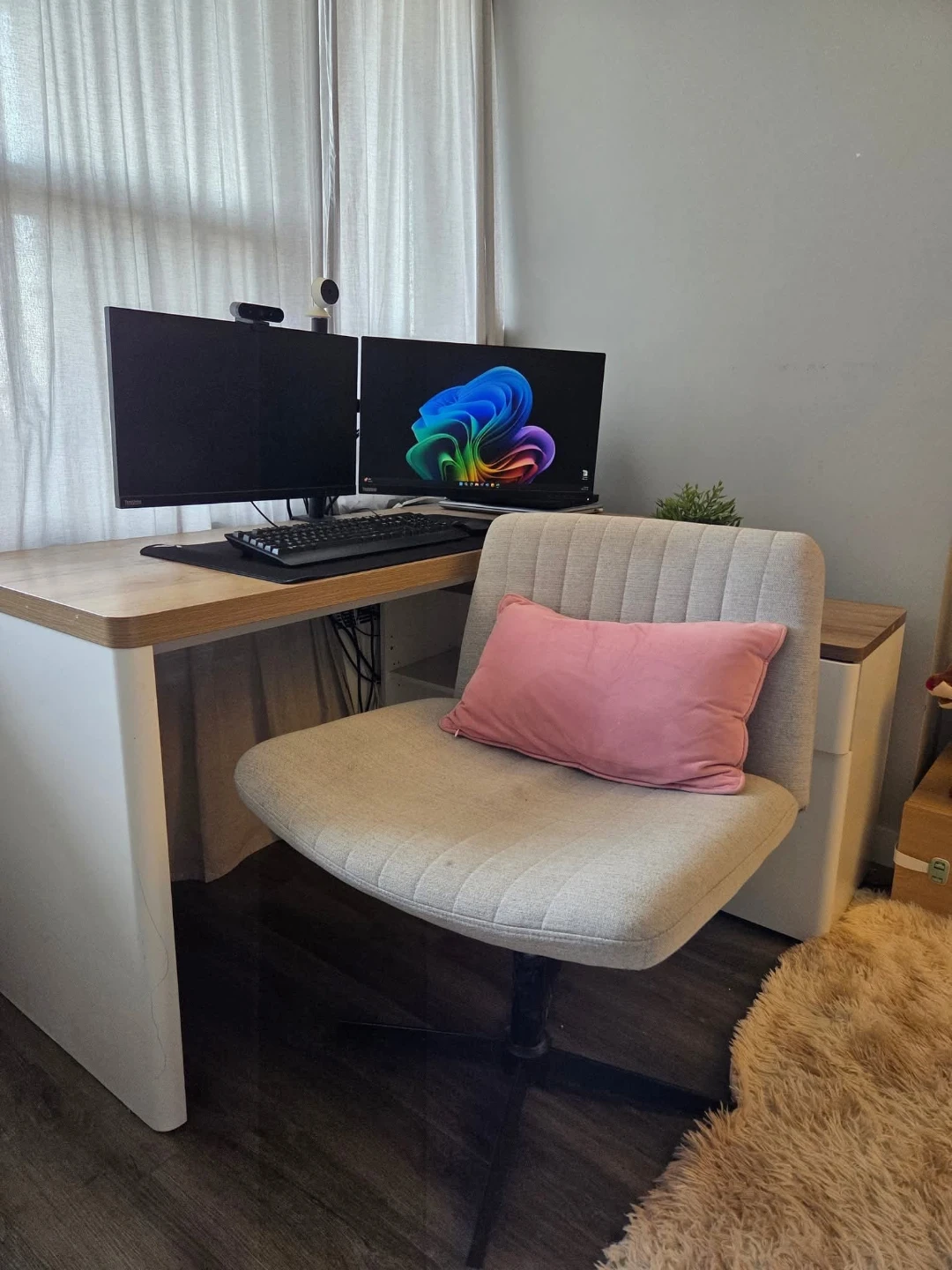 Contemporary L-Shaped Desk with Storage - photo 5