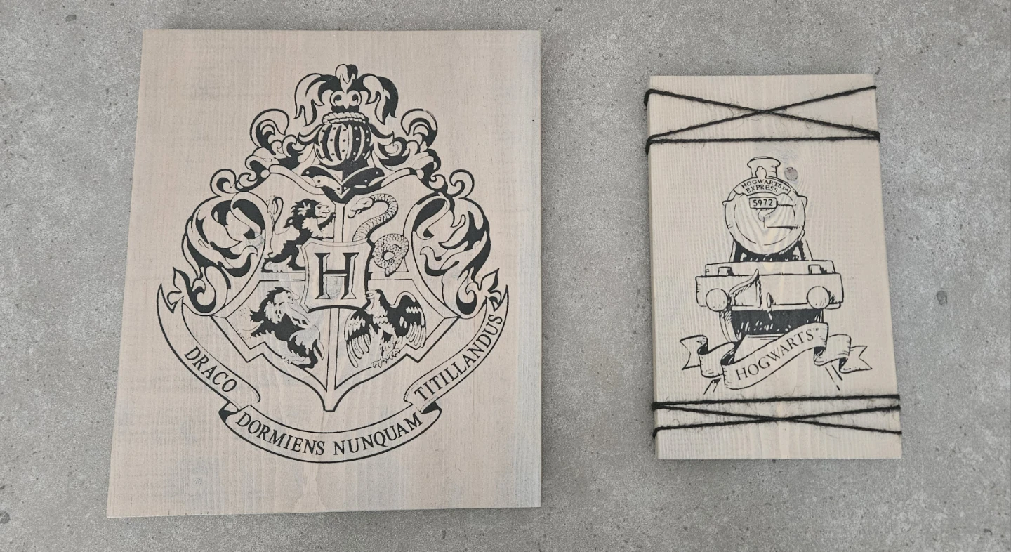 Harry potter wood pictures