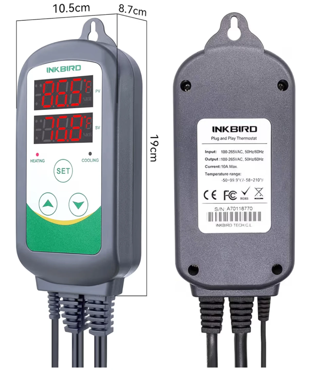 INKBIRD ITC-308 Plug and Play Thermostat - photo 5