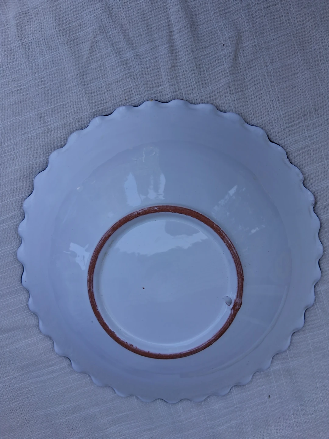 Slovak Blue and White Floral Decorative Bowl - photo 4