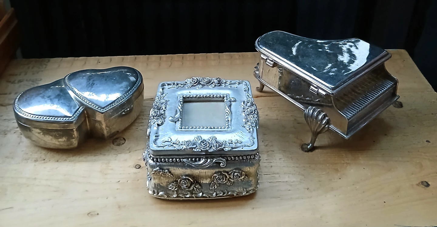 Set of 3 Decorative Trinket Boxes