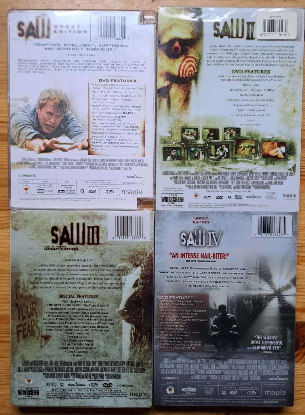 SAW DVD SET - photo 2