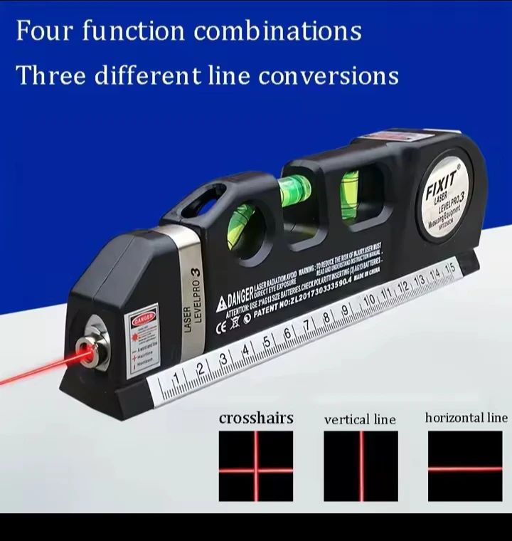 FIXIT Laser Levelpro 3 Measuring Equipment with Tape Measure