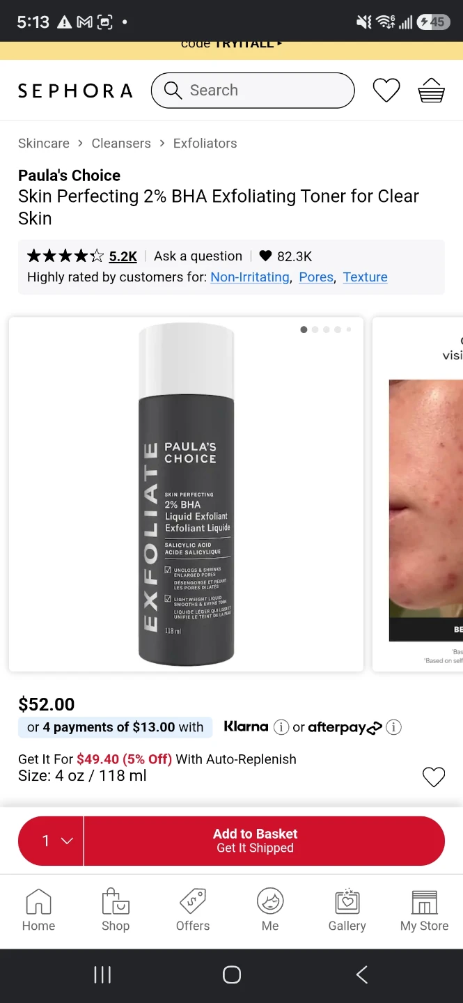 Paula's Choice 2% BHA Exfoliating Toner - New + Sealed - photo 4