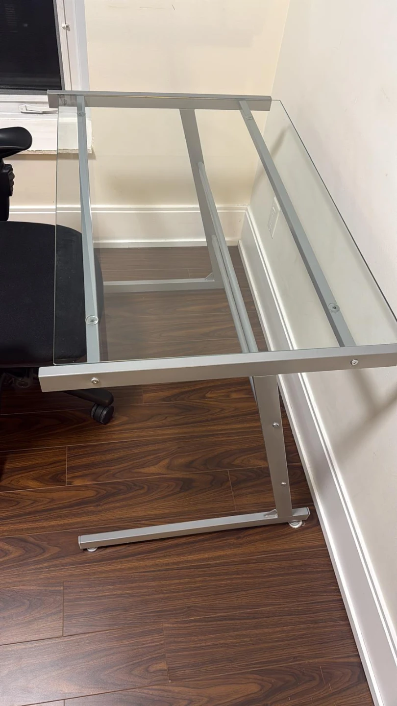 Glass Top Desk - photo 2