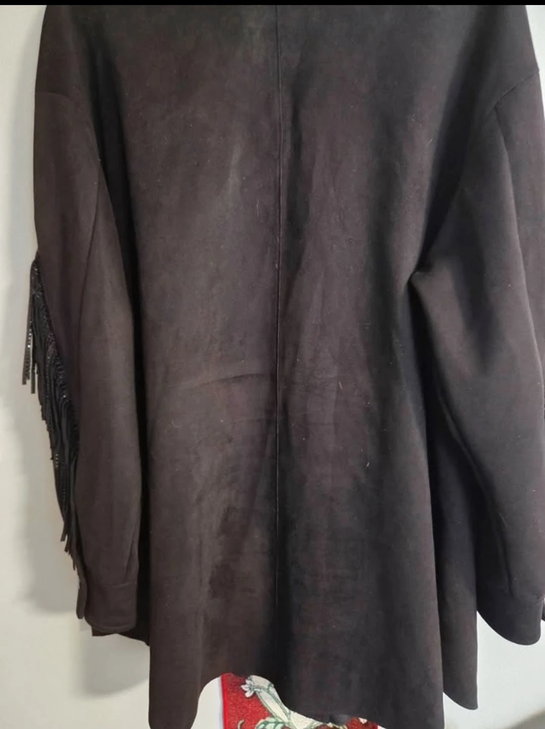 ZARA Black Suede Fringe Jacket - photo 2