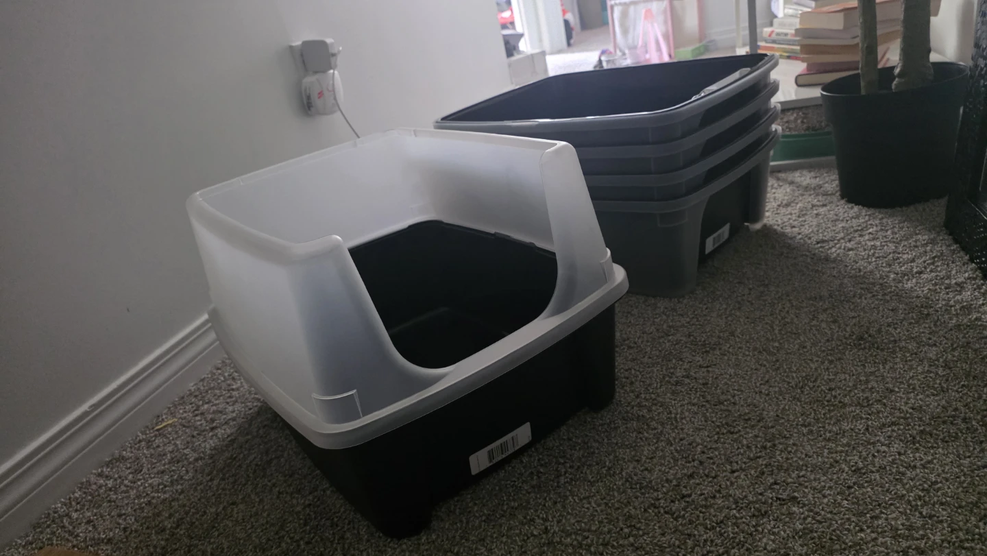 cat litter box x5