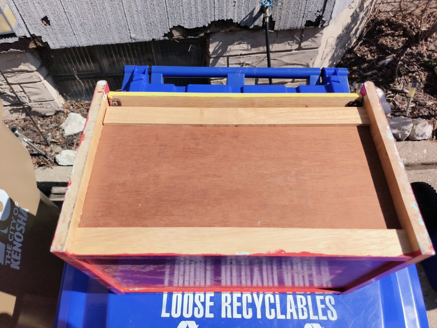 Wooden Box Bench with Lid 11 x 15 x 10 - photo 4