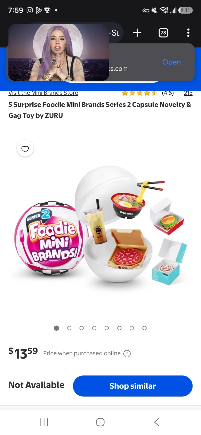 Foodie Mini Brands Series 2 Capsule Novelty & Gag Toy