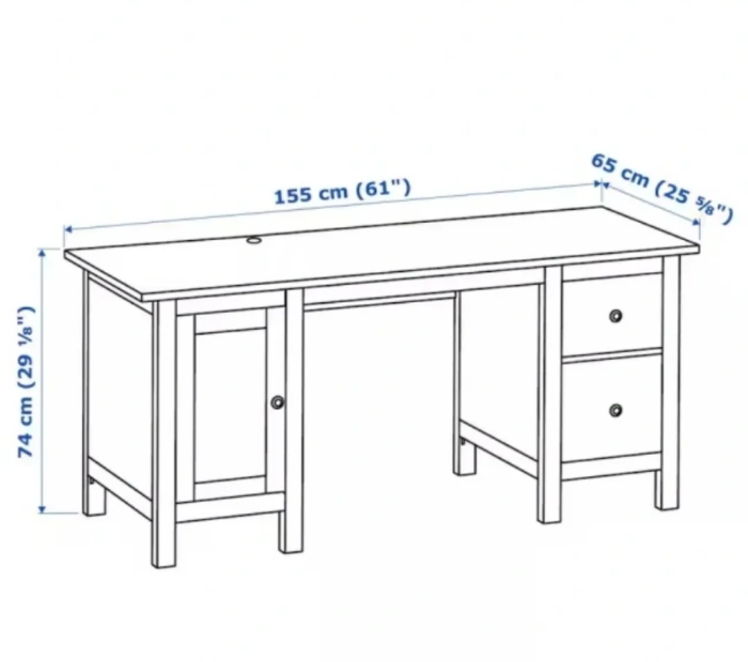 IKEA HEMNES Desk & book case & chair - photo 3