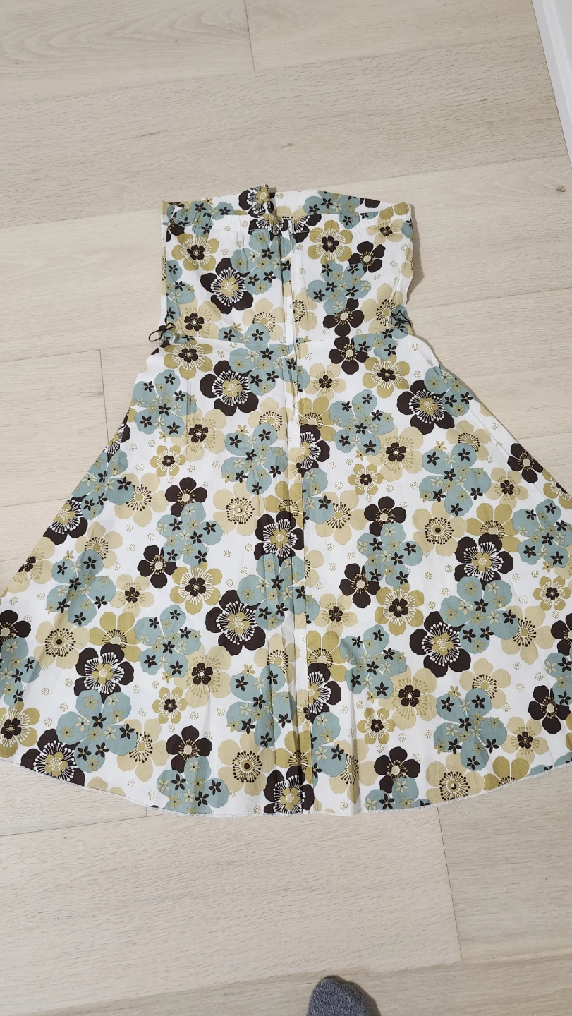 NEW Strapless Floral Sundress Cotton - photo 2