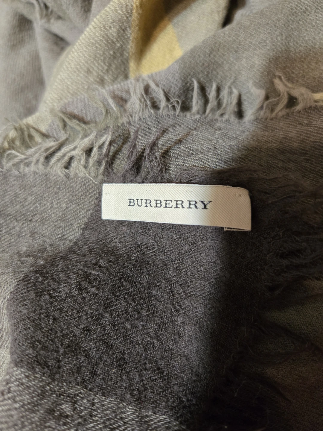 BURBERRY Check Wool Silk Scarf - photo 2