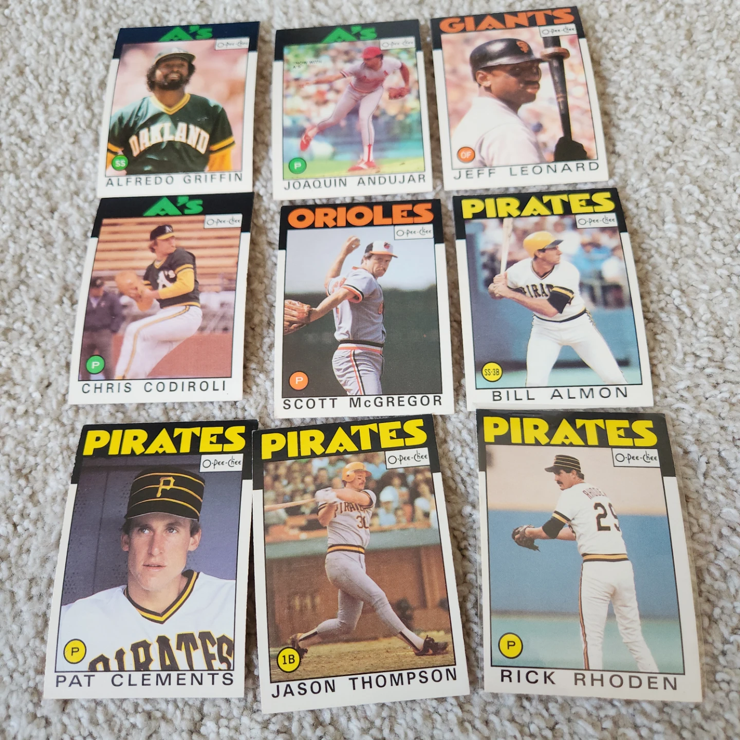 1986 O-Pee-Chee baseball cards   Lot of 50 players - photo 2