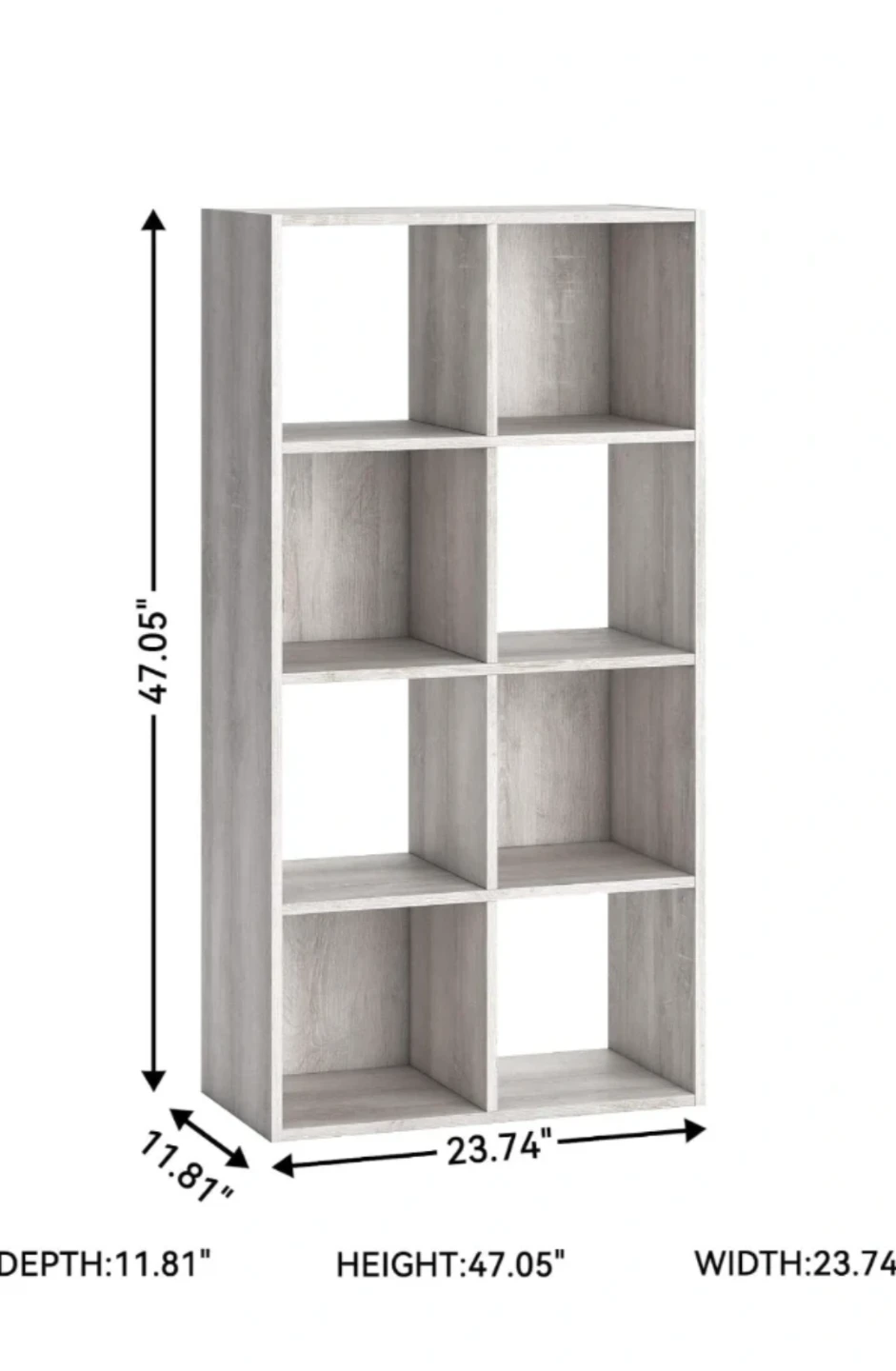 8-Cube Storage Organizer Shelf - photo 2