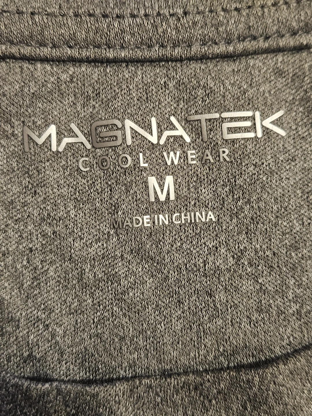 Magnatek Cool Wear Men's Grey Polyester T-Shirt - Size M - photo 2