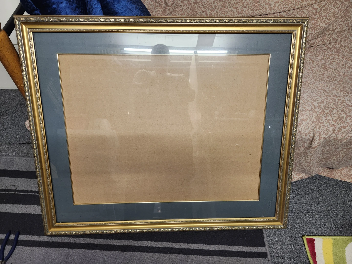 Large Ornate Gold Picture Frame 38.5x31.5 in (34.5x27.5 in)