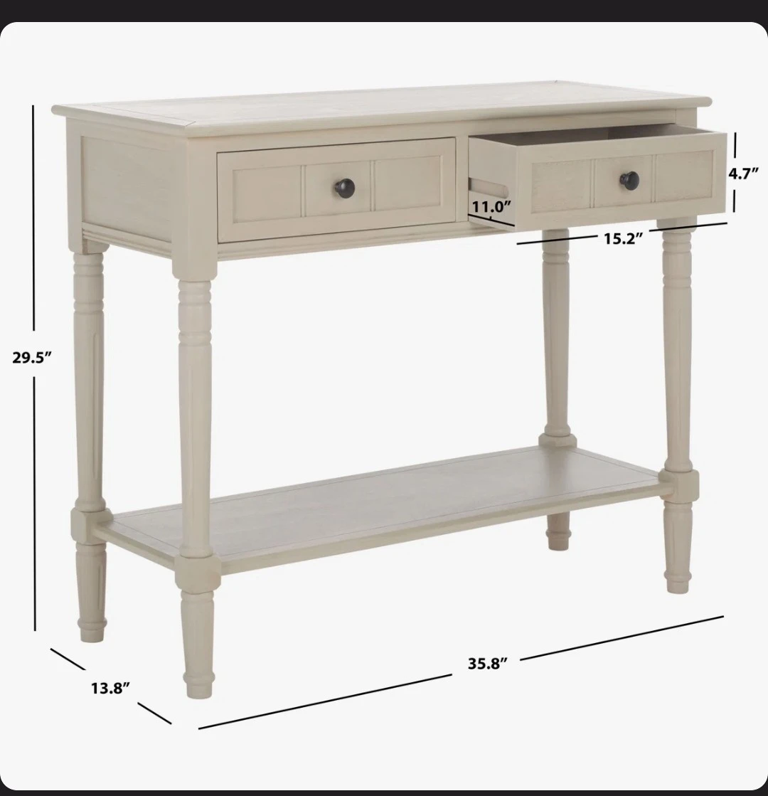 Console Table with Two Drawers - photo 4