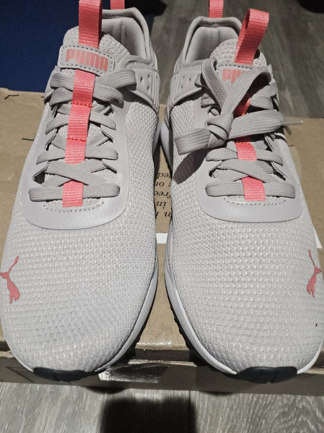 Puma Women's Grey Pink Athletic Shoes