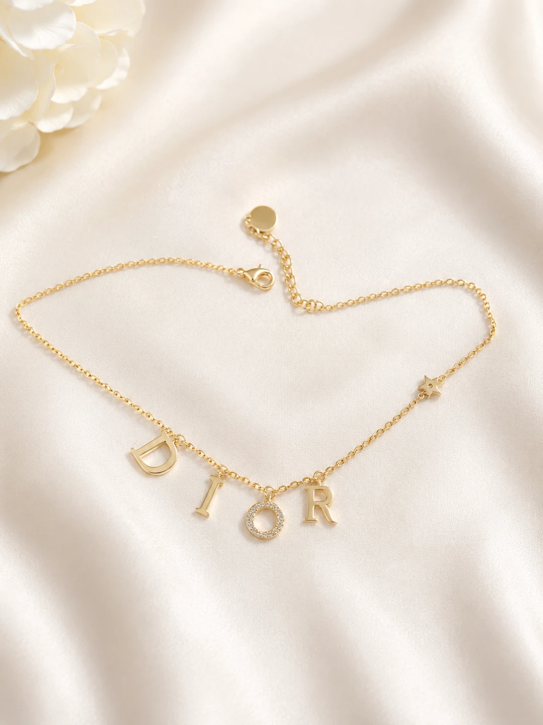 Alphabet Bracelet with Crystals