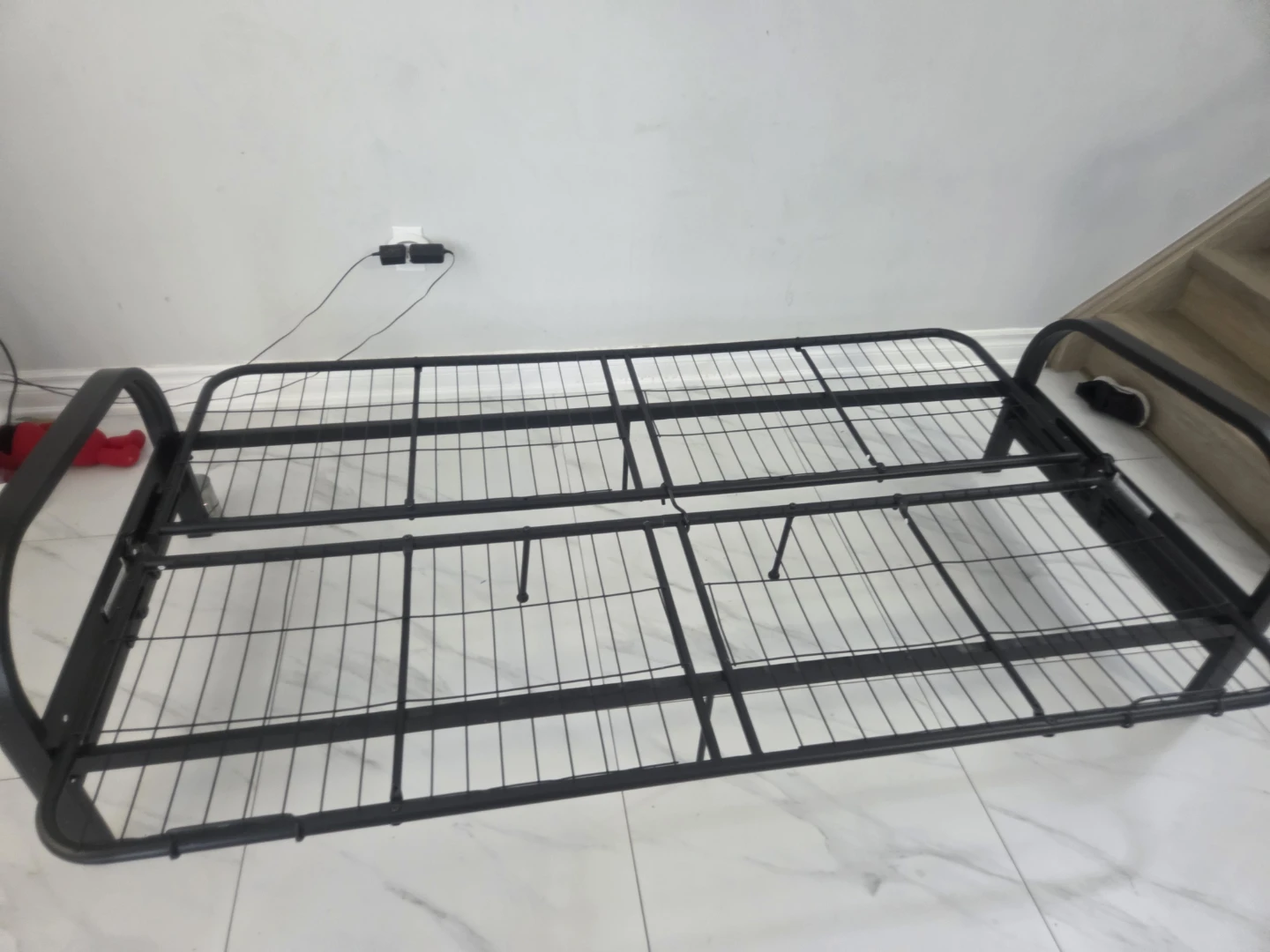 Black Futon Sofa Bed Frame - photo 3