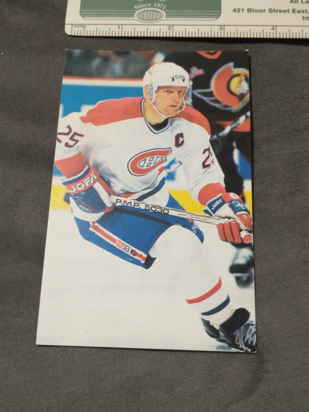 NHL Montreal Canadiens Vincent Damphousse Team Postcard