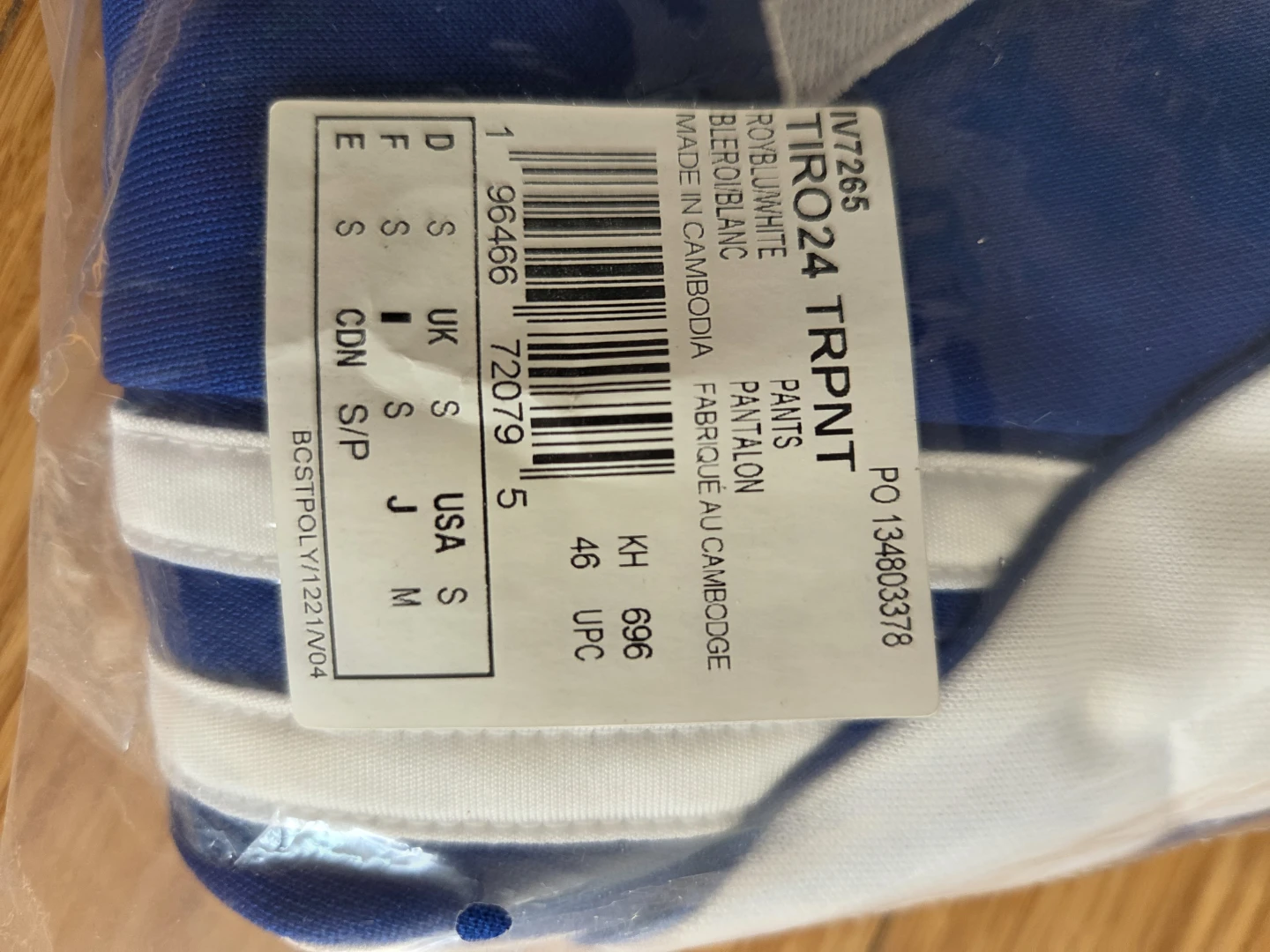Adidas Tiro24 Track Pants Royal Blue/White (Medium) - photo 2