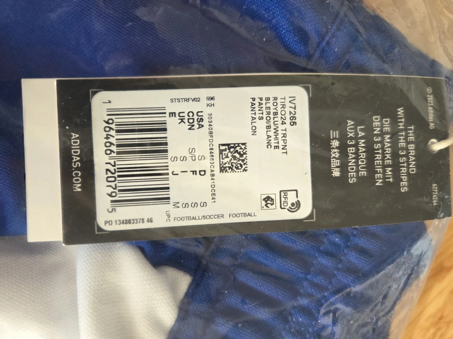 Adidas Tiro24 Track Pants Royal Blue/White (Medium) - photo 3
