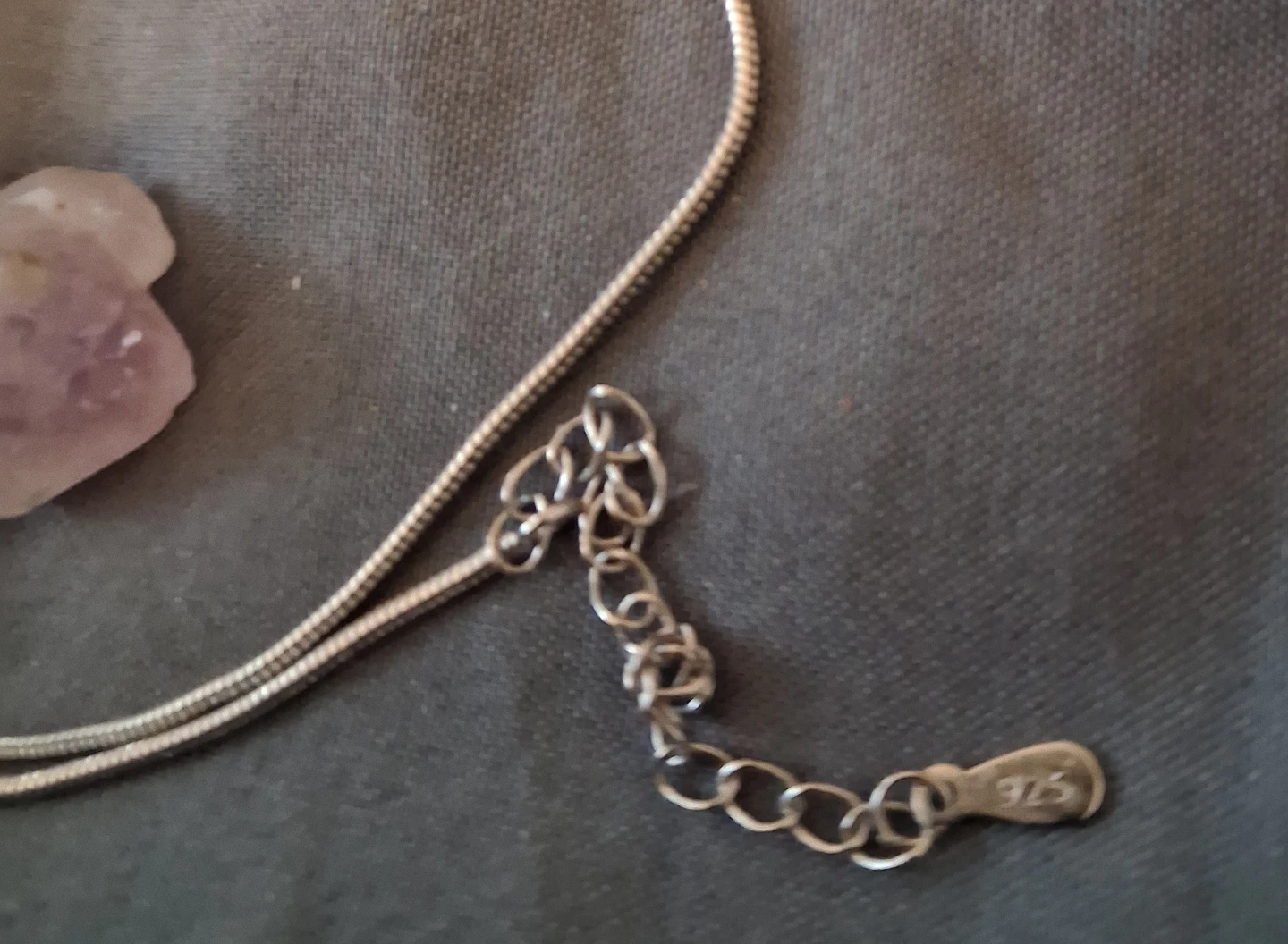 Sterling Silver Necklace with Pendant and Earrings Set - photo 3