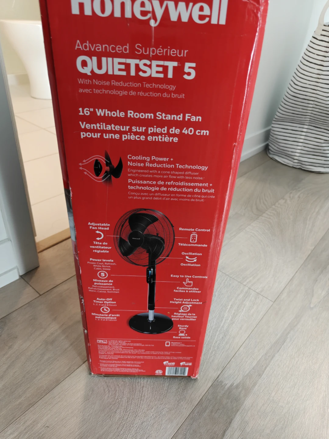 Honeywell QUIETSET 5 16" Stand Fan - photo 2