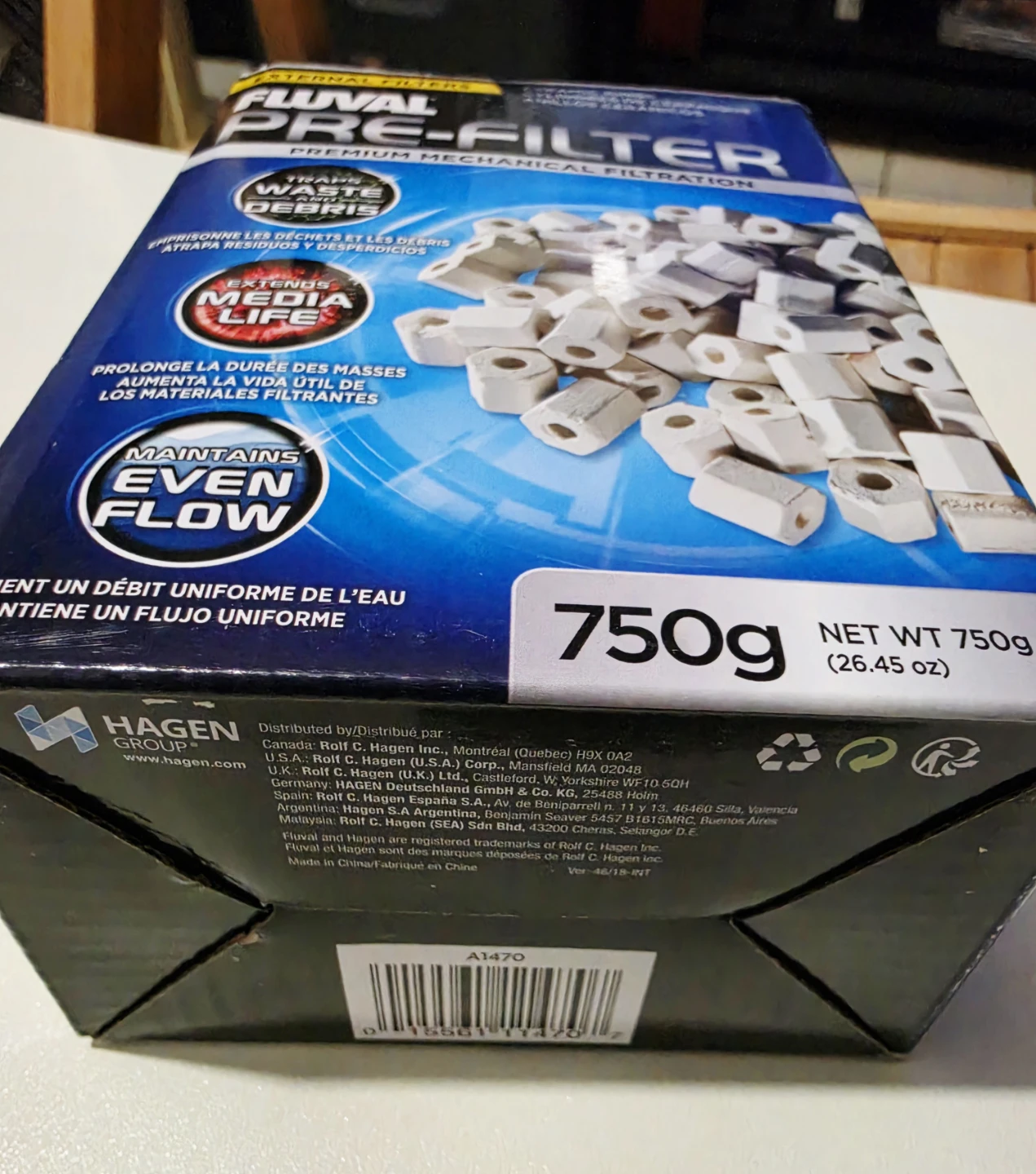 Fluval External Power Filter Pre-Filter Media 750g - photo 5