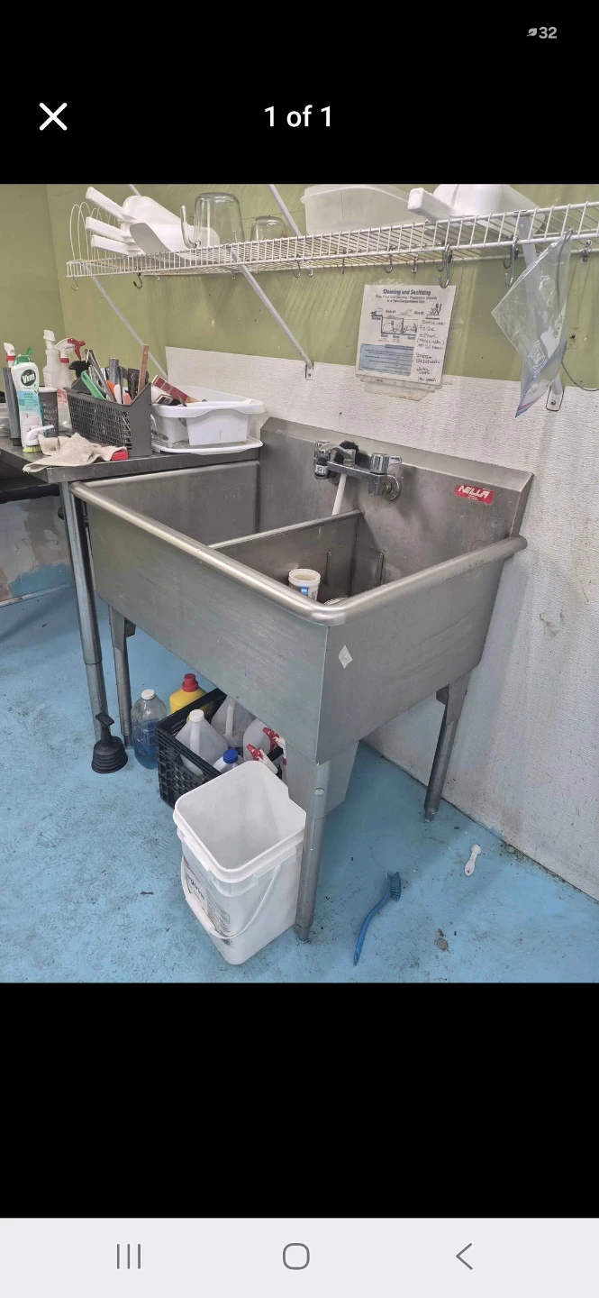 Double Commercial Stainless Steel Sink