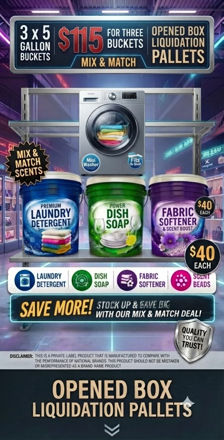 $40 each 5 Gallon Buckets - Laundry Detergent