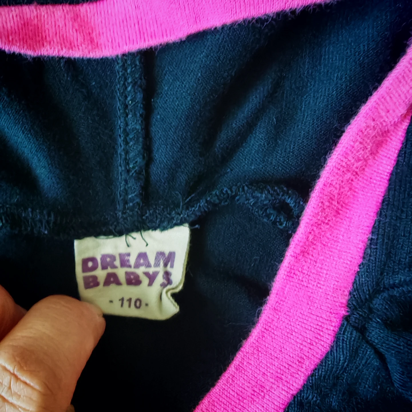 Japan brand Dream Babys Hooded Dress - Black Pink - Size 110 - photo 4