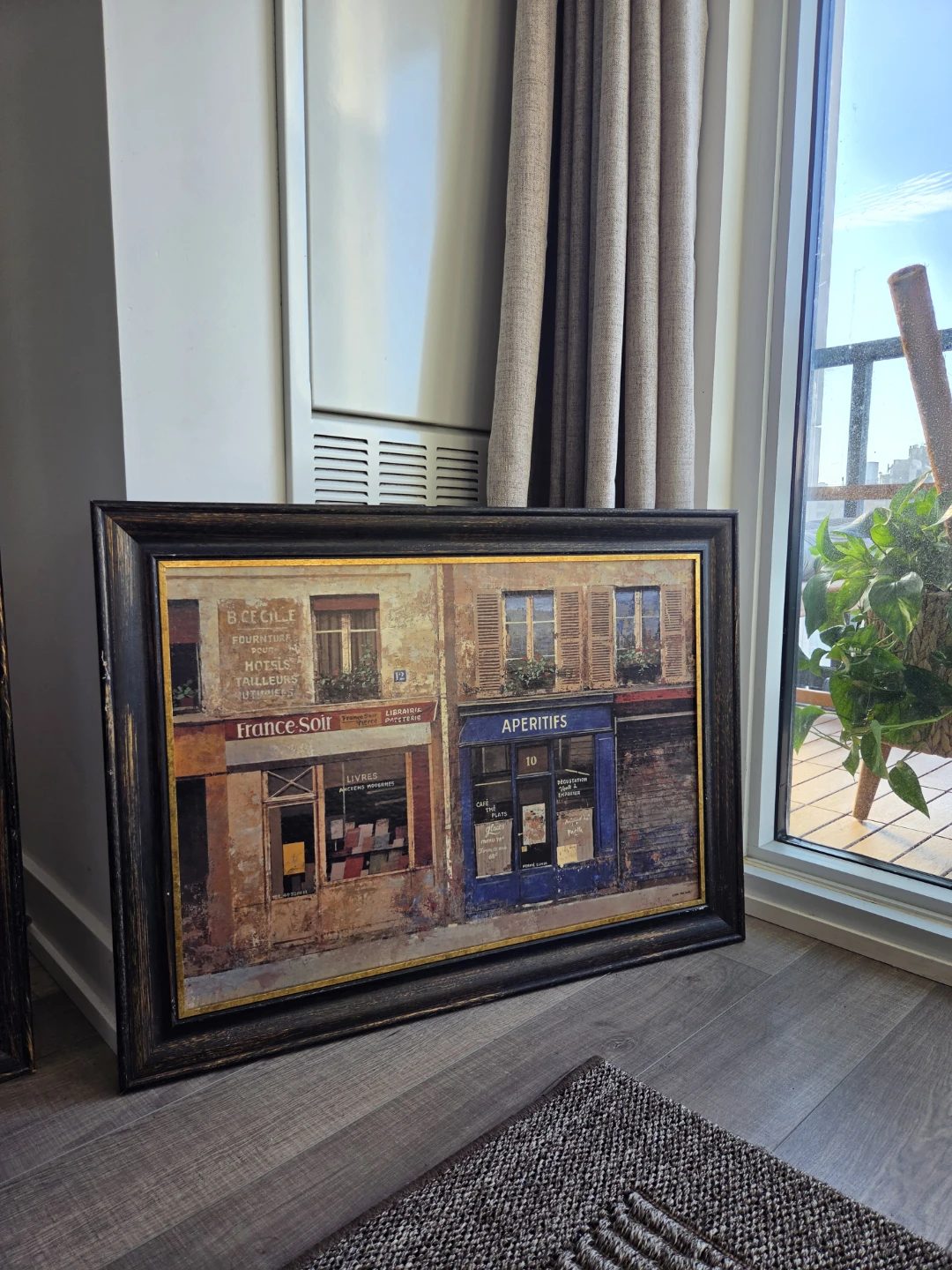 Framed Print of French Street Scene - B. Cecille