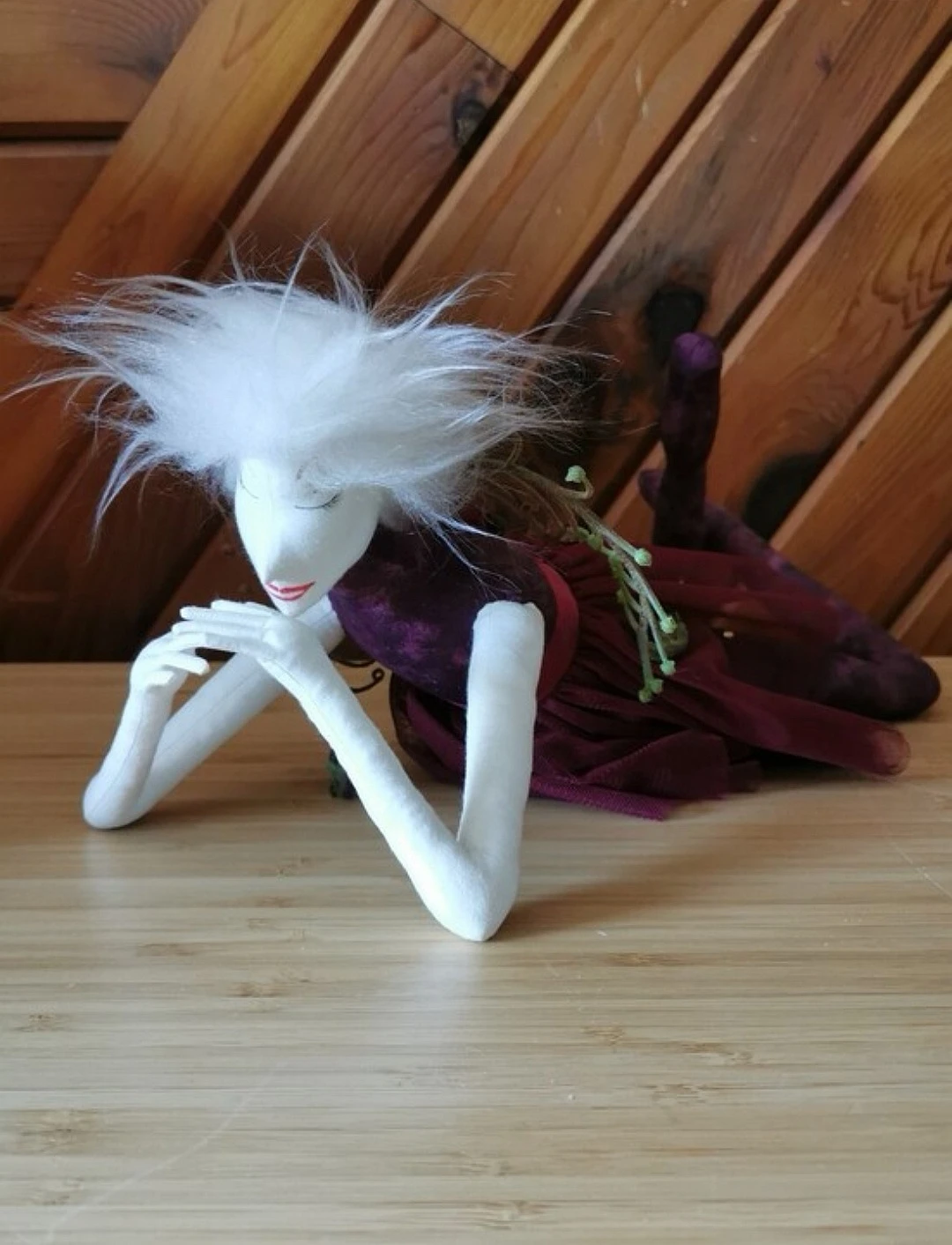 Vintage Handmade Woodland Fairy Decorative Figure