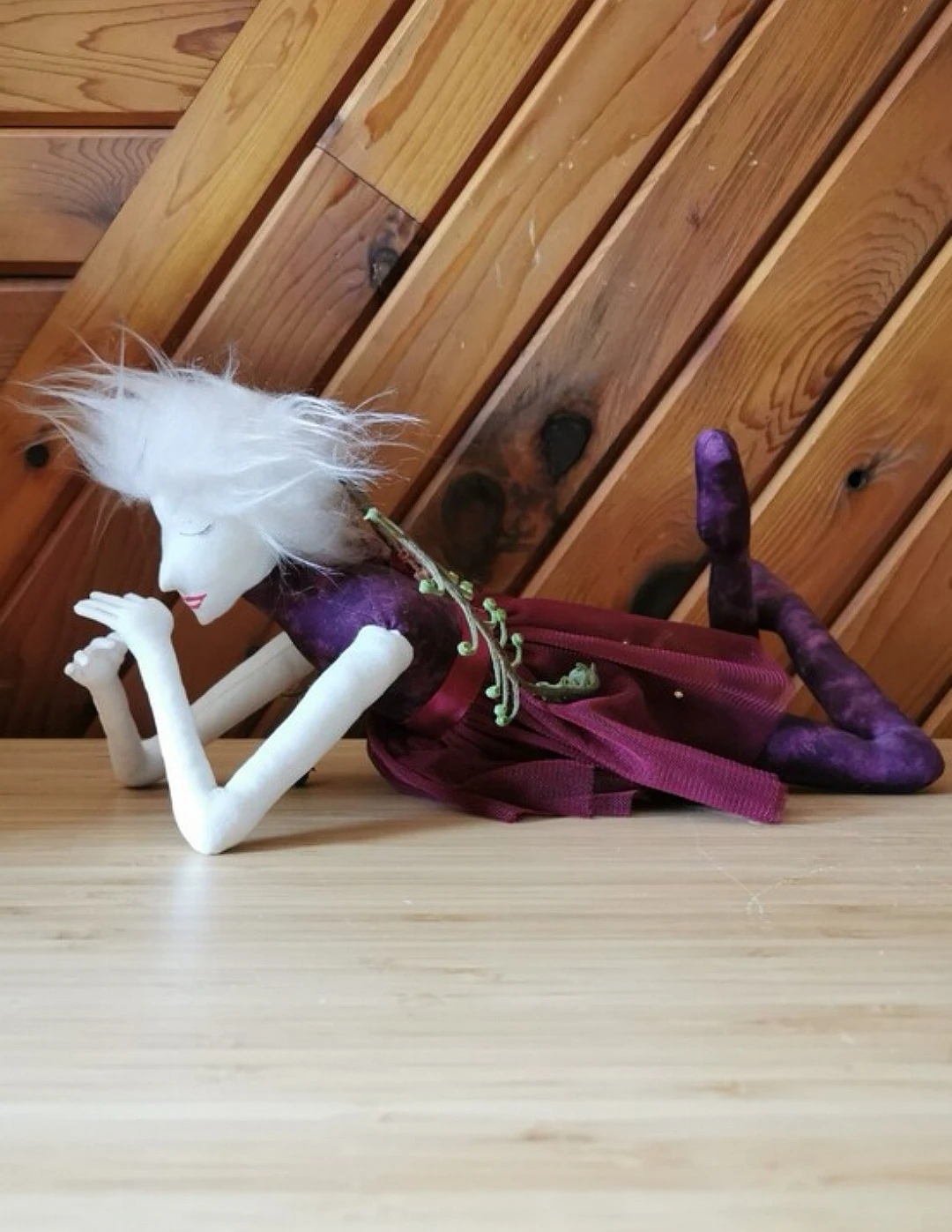 Vintage Handmade Woodland Fairy Decorative Figure - photo 2