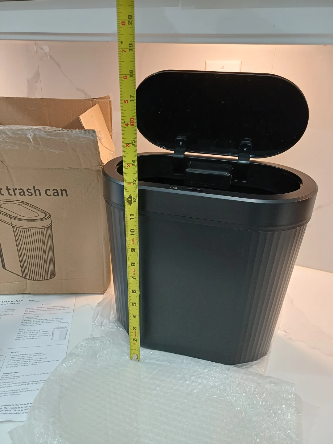 Black Smart Trash Can - photo 2