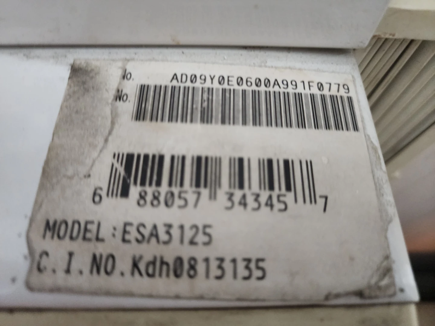 Haier Window Air Conditioner ESA3125 - photo 3