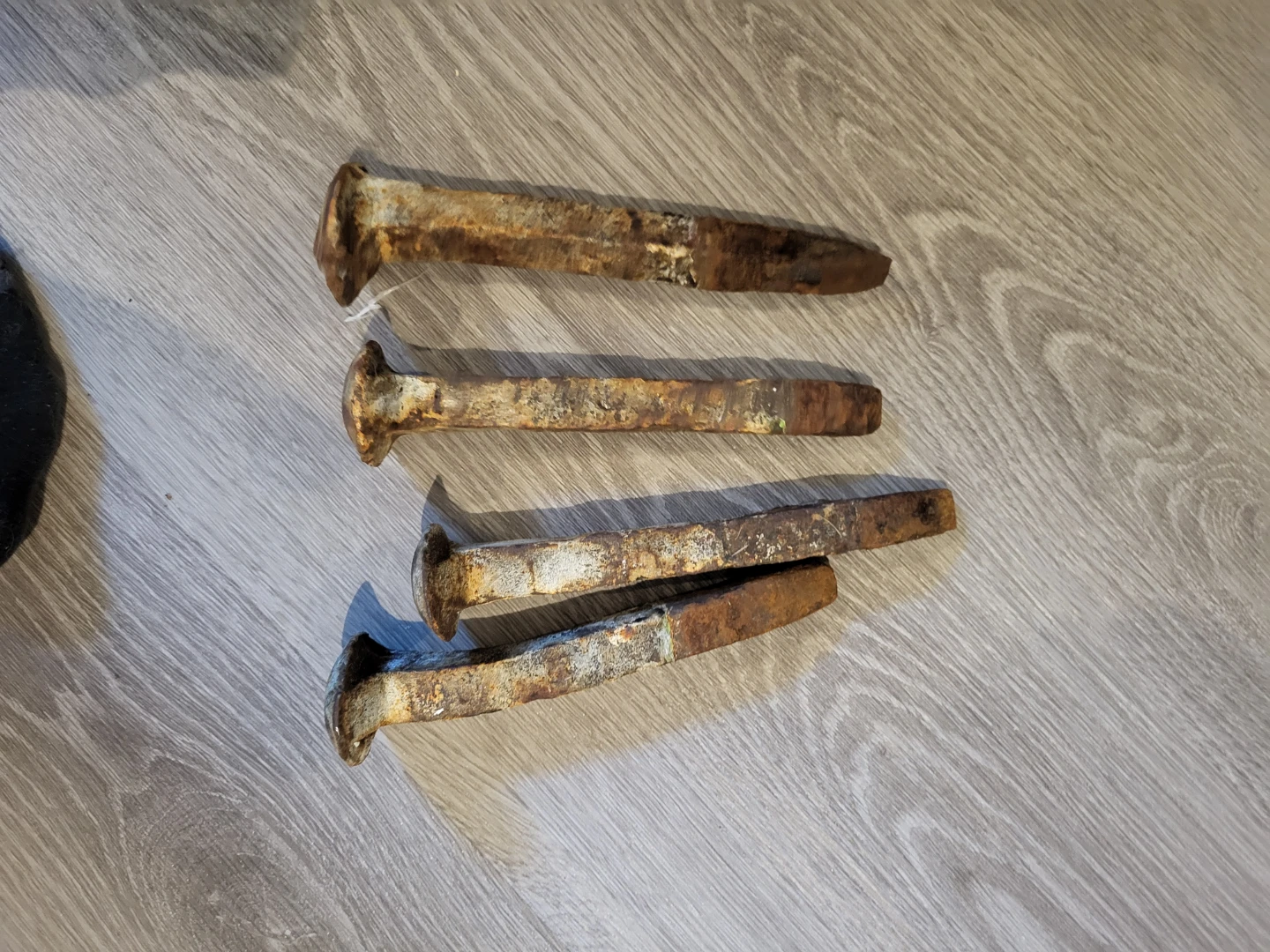 Set of 4 Antique Railroad Spikes