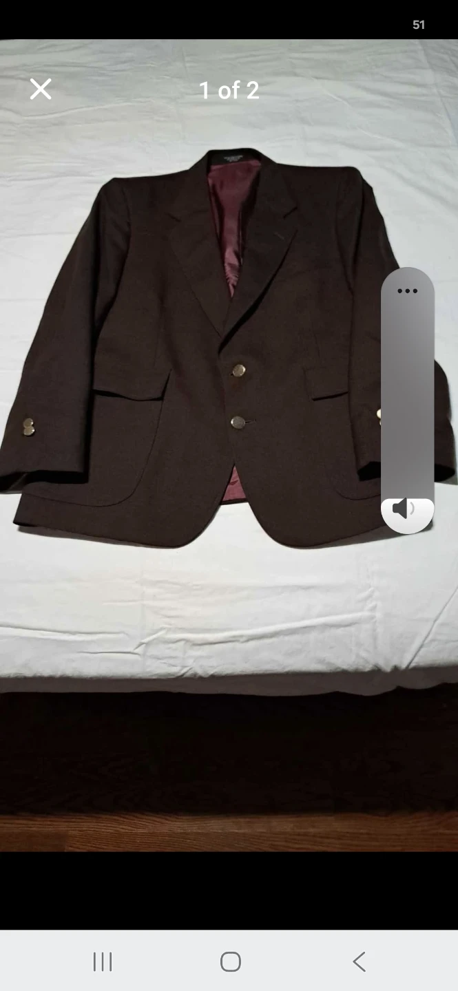 Men's Suit Jacket, size 42, Brown