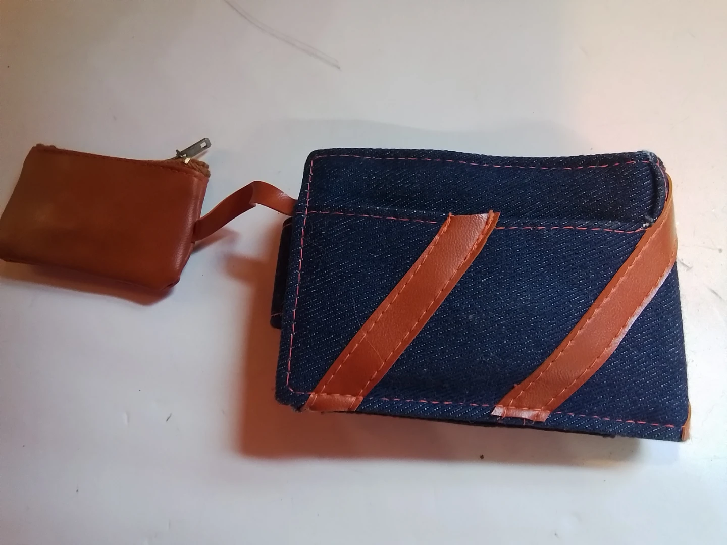 Vintage Utility Denim Bifold Wallet - photo 2