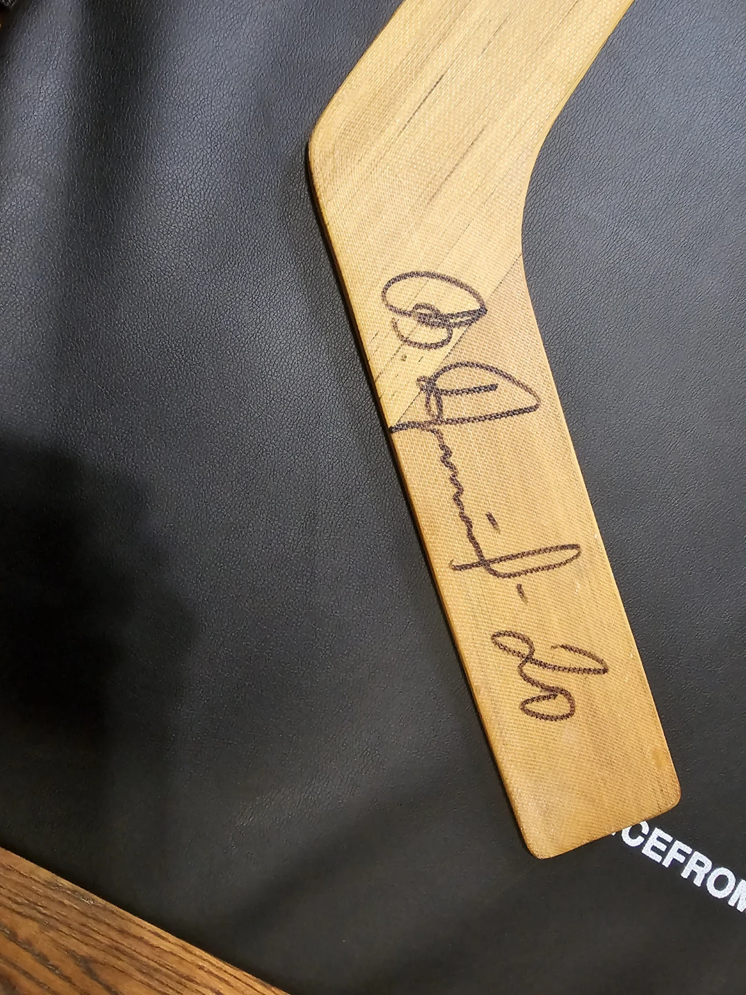 Vladislav Tretiak autographed goalie stick